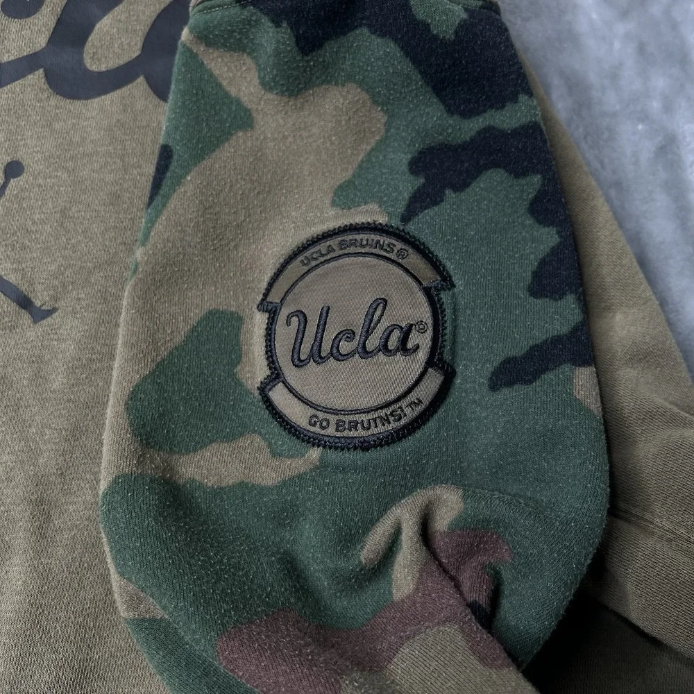 Jordan UCLA Sweater Men Size XXL Long Sleeve Sweatshirt Jumpman Green Camo